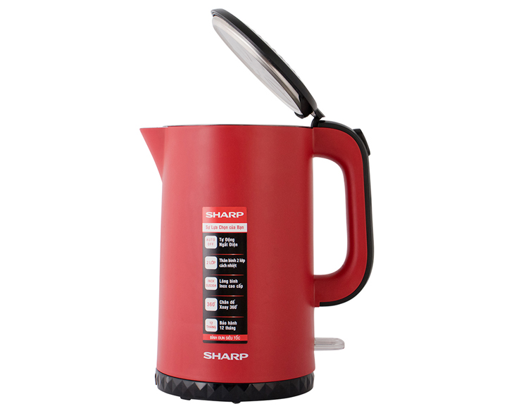 Bình đun siêu tốc 1.7 lít Sharp EKJ-17EVPS-RD chính hãng Bình đun siêu tốc 1.7 lít Sharp EKJ-17EVPS-RD chính hãng - hình ảnh sản phẩm