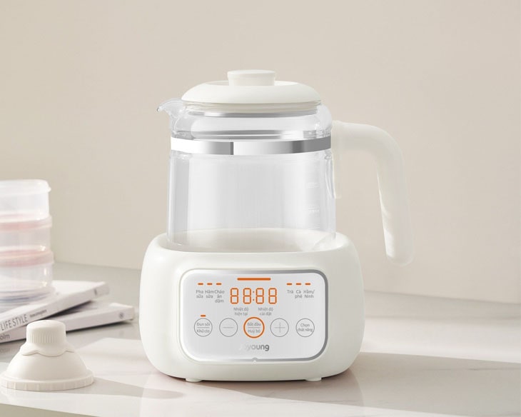 Máy đun nước pha sữa thông minh cho bé Joyoung 1.2 lít JBM-530-WH Máy đun nước pha sữa thông minh cho bé Joyoung 1.2 lít JBM-530-WH - góc nhìn 3