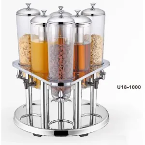 Bình đựng ngũ cốc SUNNEX đế Inox 6 thùng 3 lít U18-1000
