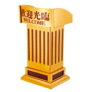 Bục phát biểu inox mạ vàng