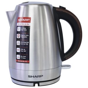 Bình đun siêu tốc Sharp 1.7 lít EKJ-17EVSD-WD chính hãng - hình ảnh sản phẩm