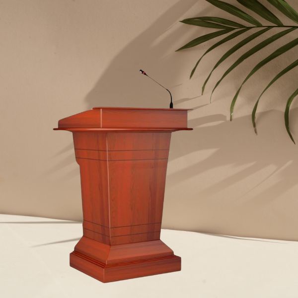 Bục phát biểu đơn giản bằng gỗ MDF