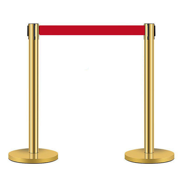 Cột chắn inox vàng dây căng