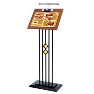 Cột menu có bảng thông báo