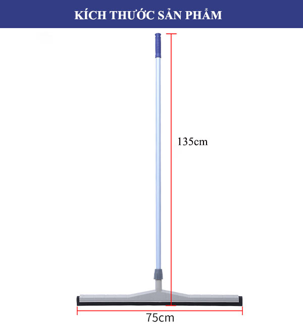 Cây đẩy nước sàn nhà công nghiệp 75cm cỡ lớn – hàng sẵn kho