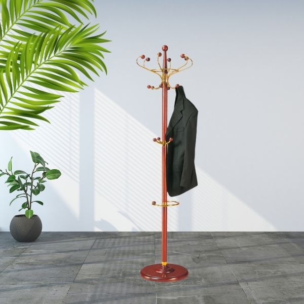 Cây treo quần áo gỗ kết hợp inox