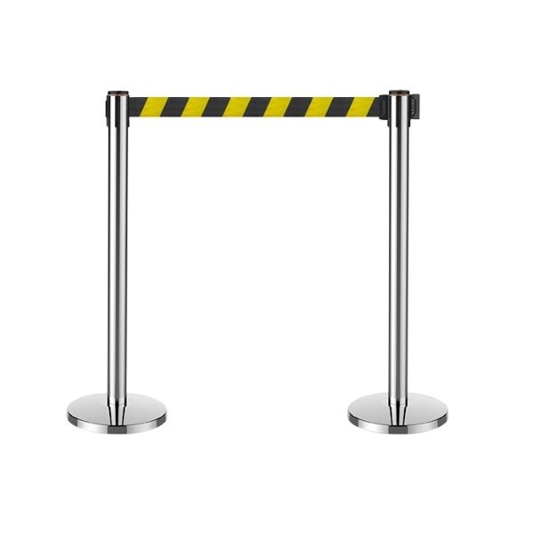 Cột chắn inox dây rút màu vàng đena