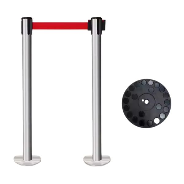 Cột chắn inox đế từ tính nam châm