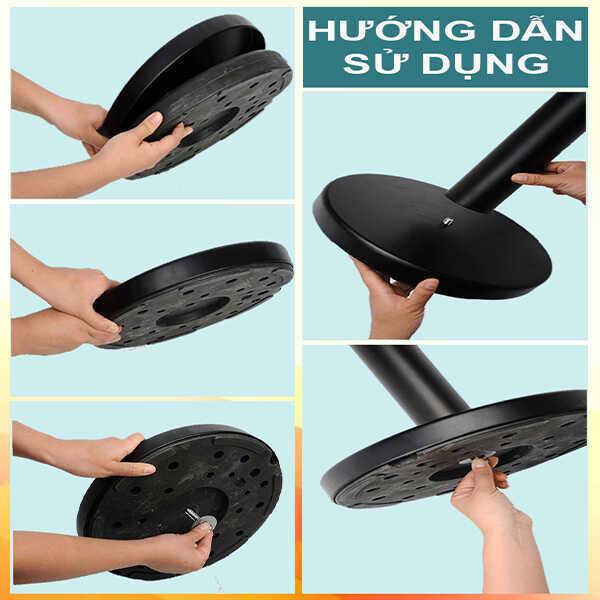 cột chắn inox đen dây căng