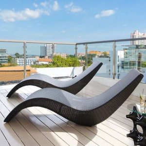 Ghế hồ bơi giả mây