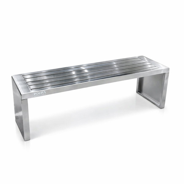 Ghế băng inox không tựa công viên