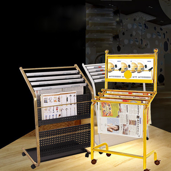 Giá để báo tạp chí inox mạ vàng giá rẻ