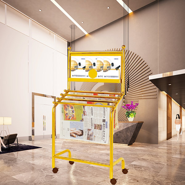 Giá để báo tạp chí inox mạ vàng giá rẻ