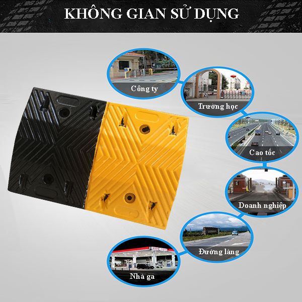 Gờ giảm tốc cao su 50cm