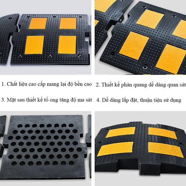 Gờ giảm tốc tầng hầm có phản quang
