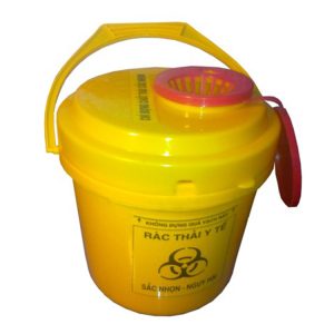 Hộp đựng vật sắc nhọn tròn