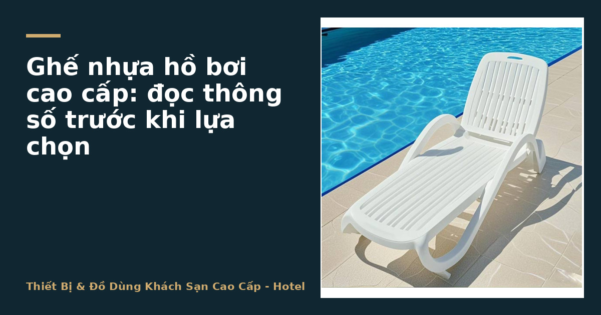 Ghế nhựa hồ bơi cao cấp: đọc thông số trước khi lựa chọn