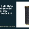 Ống cắm ô dù thép sơn tĩnh điện viền inox vàng: đọc thông số trước khi lựa chọn