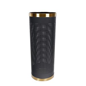 Ống cắm ô dù thép sơn tĩnh điện viền inox vàng