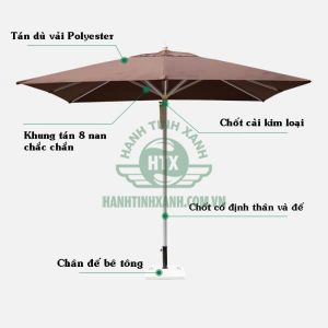 Ô dù chính tâm vuông