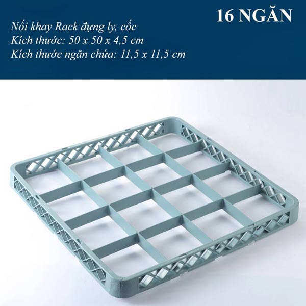 Rack nối đựng ly cốc 16 ngăn