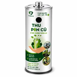 Thùng thu gom, thu hồi đựng pin cũ đã sử dụng, rác thải pin giá rẻ