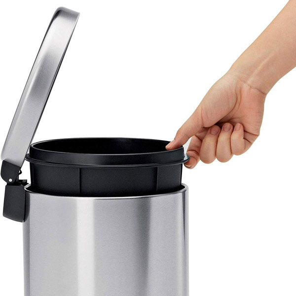 Thùng rác đạp chân tròn 20L inox