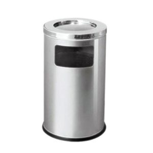 Thùng rác gạt tàn inox Ø38cm