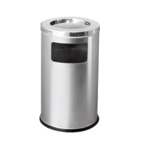 Thùng rác gạt tàn inox Ø38cm