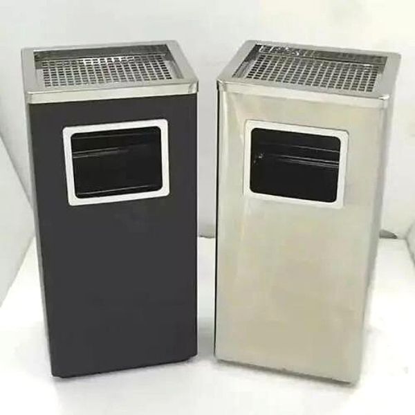 Thùng rác gạt tàn thép sơn tĩnh điện