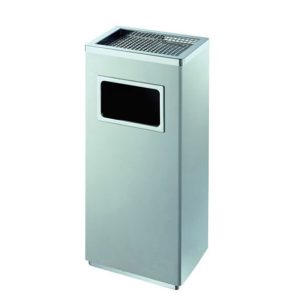 Thùng rác inox chữ nhật A34-A trắng