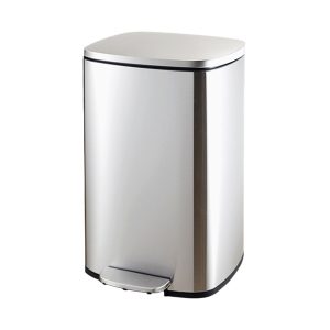 Thùng rác inox đạp chân vuông 12L
