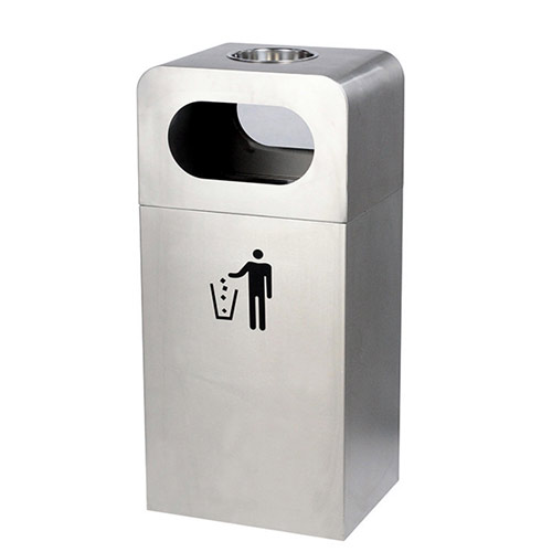 Thùng rác Inox gạt tàn thuốc cao cấp
