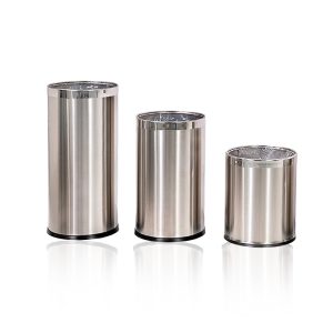 Thùng rác inox không nắp Ø22cm