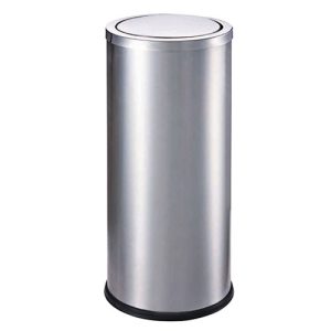 Thùng rác inox tròn nắp bập bênh Ø30cm