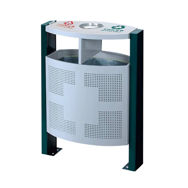 Thùng rác ngoài trời 2 ngăn cao cấp TLETP0Z12