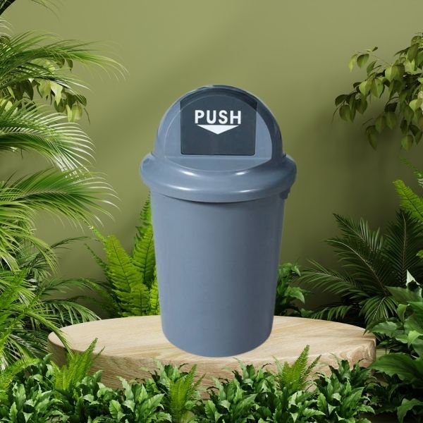 Thùng rác nhựa 100L nắp lât