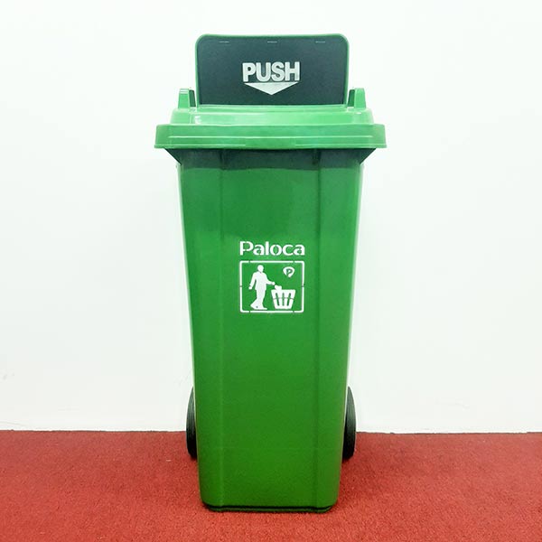 Thùng rác nhựa 120L nắp đẩy