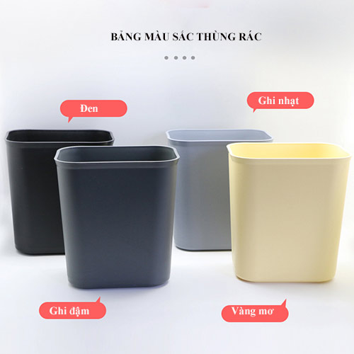 Thùng rác nhựa không nắp