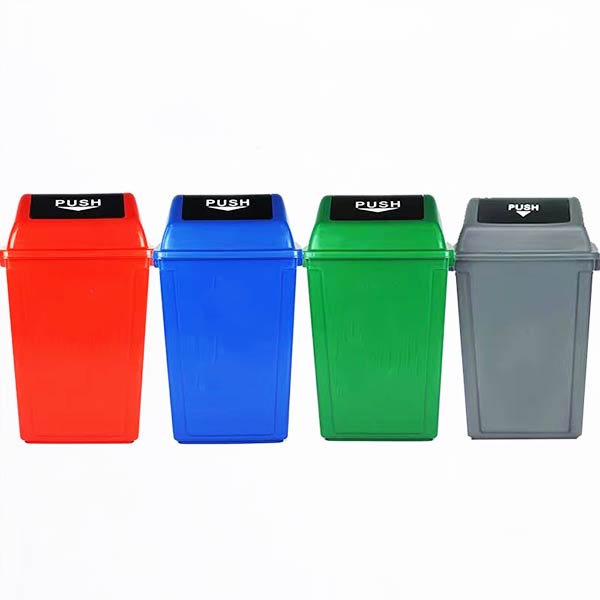 Thùng rác nhựa nắp lật bập bênh