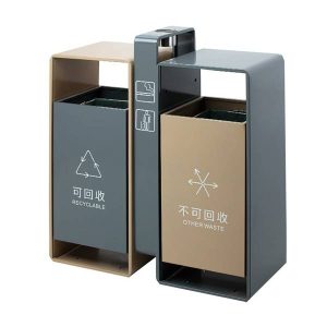 Thùng rác thép sơn tĩnh điện phân loại rác