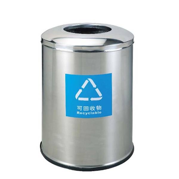 Thùng rác trung tâm thương mại inox tròn