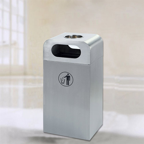 Thùng rác vuông inox ngoài trời