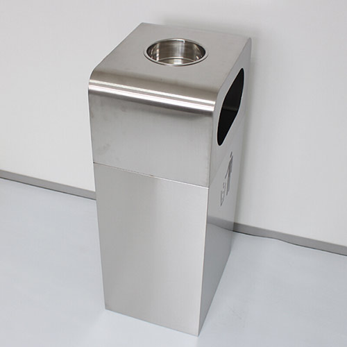 Thùng rác vuông inox ngoài trời