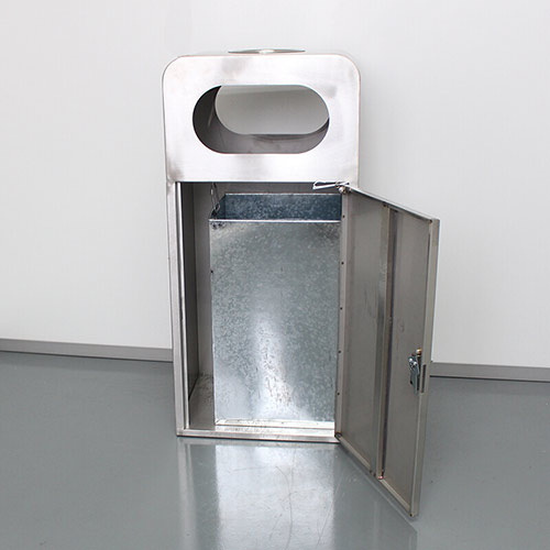 Thùng rác vuông inox ngoài trời