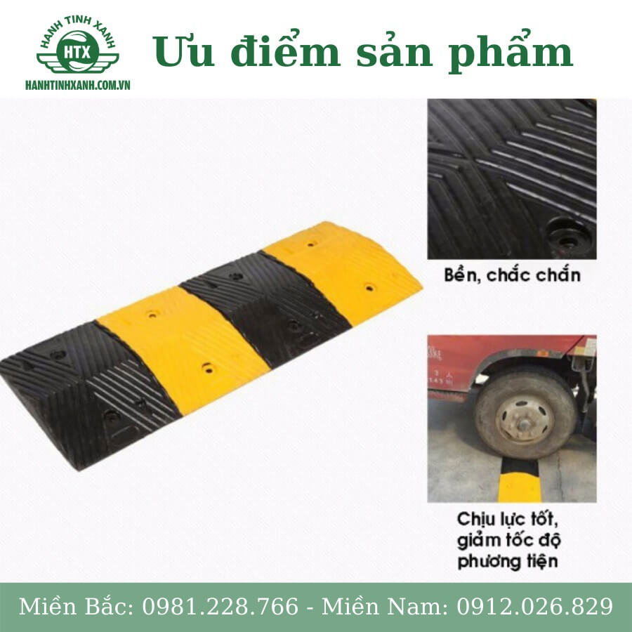 Ưu điểm gờ giảm tốc cao su