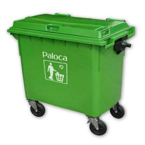 Xe đẩy rác 660 lít
