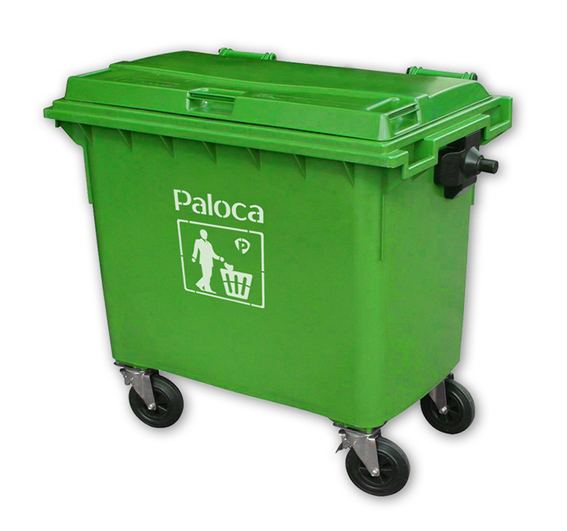 Xe đẩy rác 660 lít