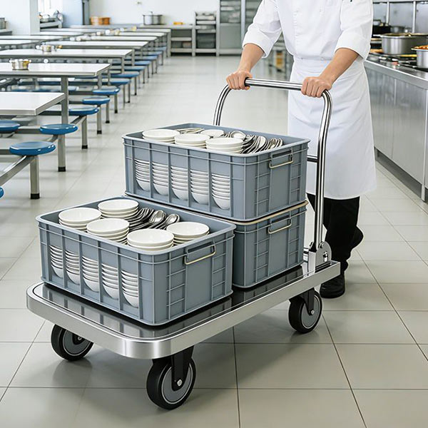 Xe đẩy hàng 300kg, 150kg bằng inox