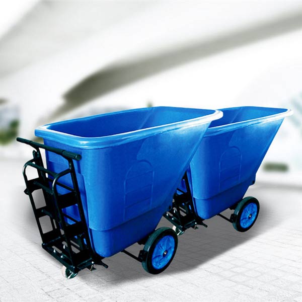 Xe đẩy rác 350L 3 bánh